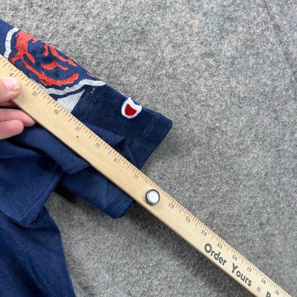 Champion Chicago Bears Shirt Men XL Navy Cotton Nylon Vintage USA Extra Large - Picture 7 of 10